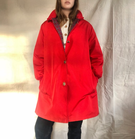 Vintage Bonnie Cashin Red Winter Coat | Turnlock B
