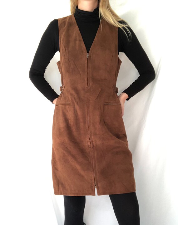 ralph lauren suede dress