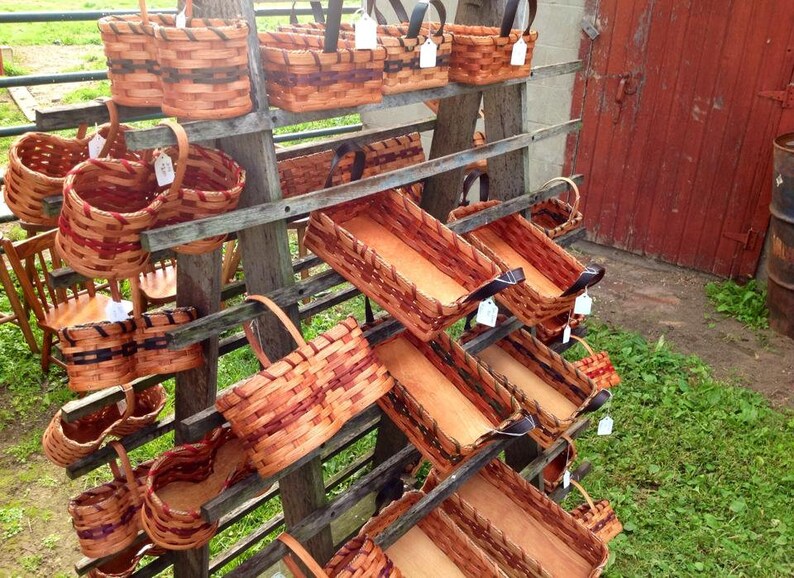 Cracker Basket Amish Woven Basket Handmade in Ohio's Etsy