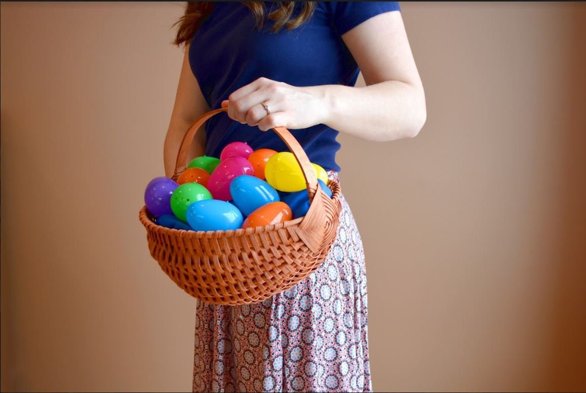 Large Wicker Egg Basket  12 Amish Egg Gathering Basket – Amish