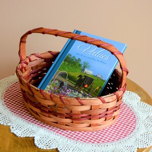 Easter Basket, Amish Woven Basket with Handle, Egg Basket, Handmade in Ohio's Amish Country image 2
