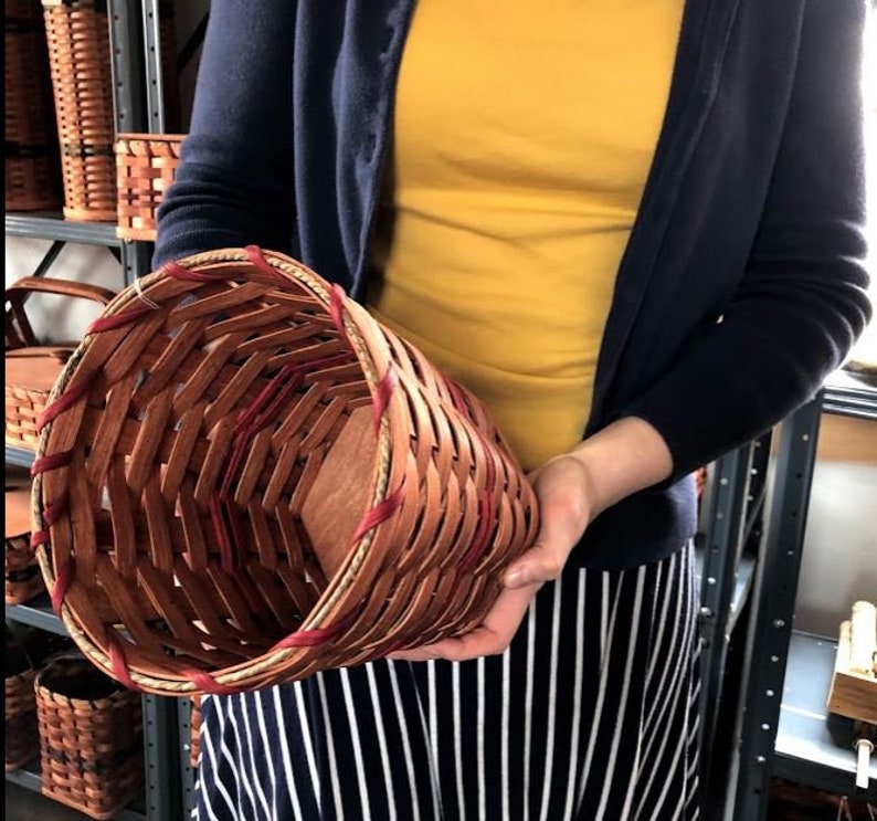 Small Waste Basket, Amish Woven Basket, Handmade in Ohio's Amish