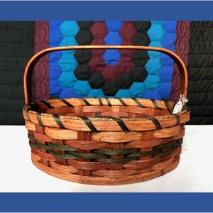 Easter Basket, Amish Woven Basket with Handle, Egg Basket, Handmade in Ohio's Amish Country image 4