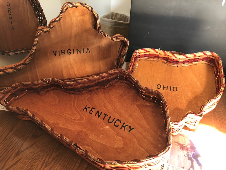 State Woven Basket Handmade in Ohio's Amish Country Etsy