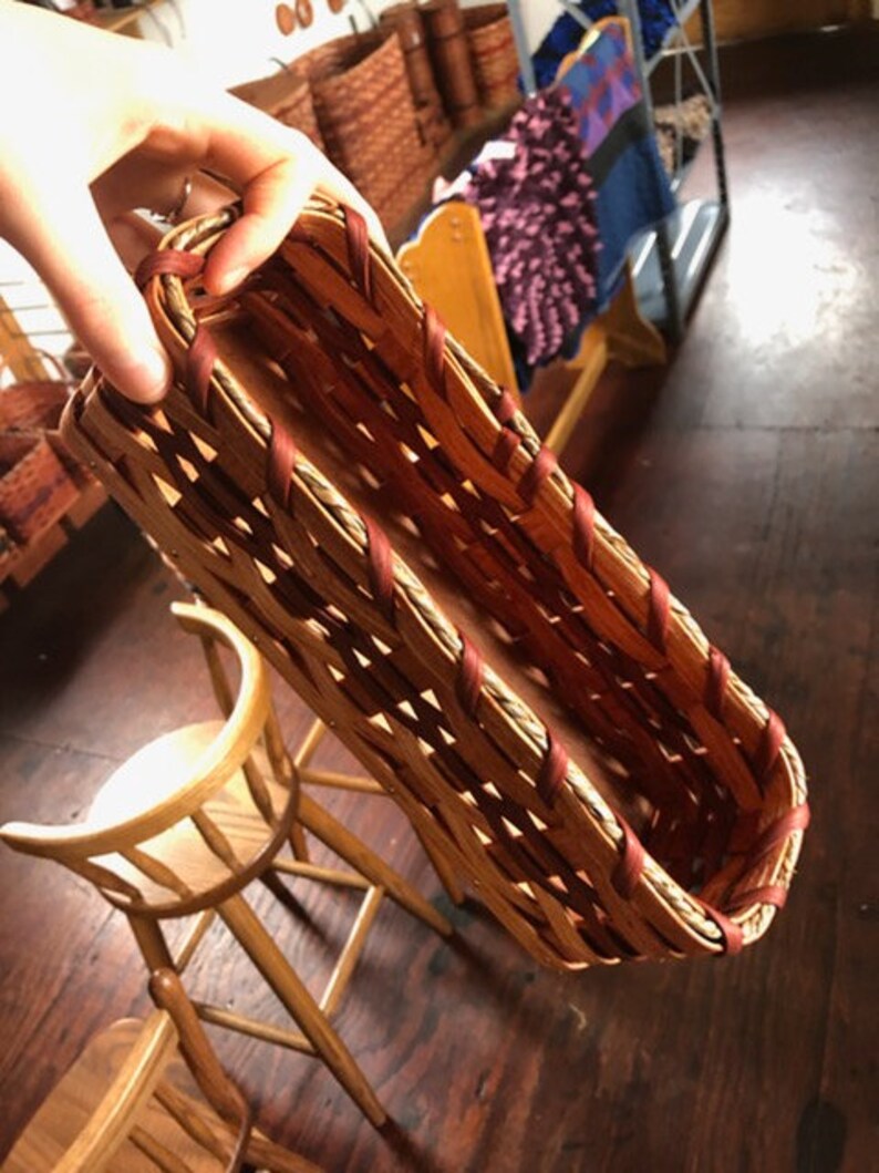Cracker Basket Amish Woven Basket Handmade in Ohio's Etsy