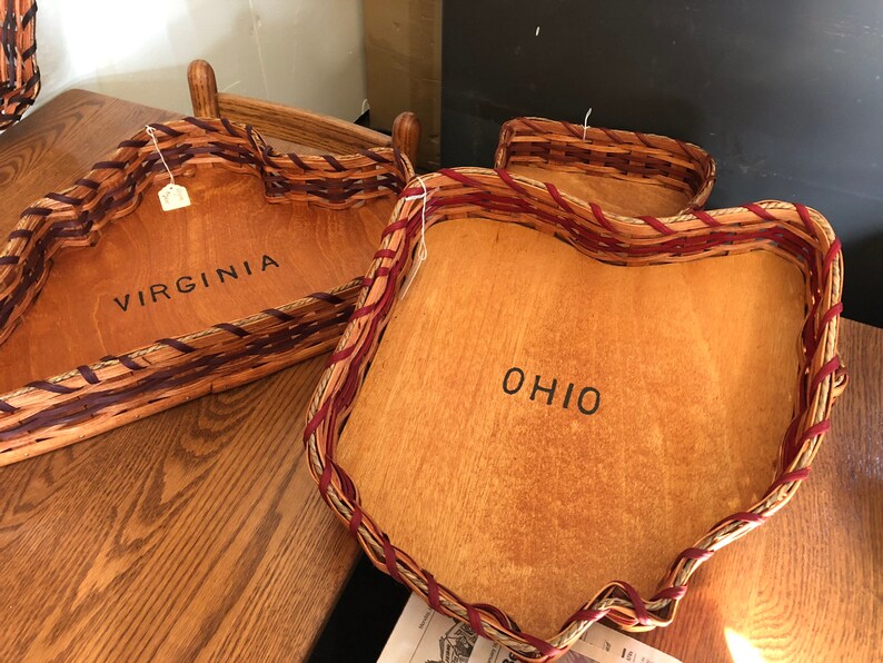 State Woven Basket Handmade in Ohio's Amish Country Etsy