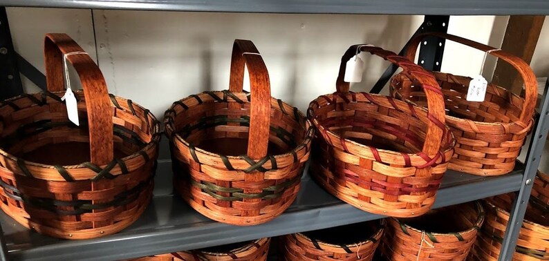 Easter Basket, Amish Woven Basket with Handle, Egg Basket, Handmade in Ohio's Amish Country image 5