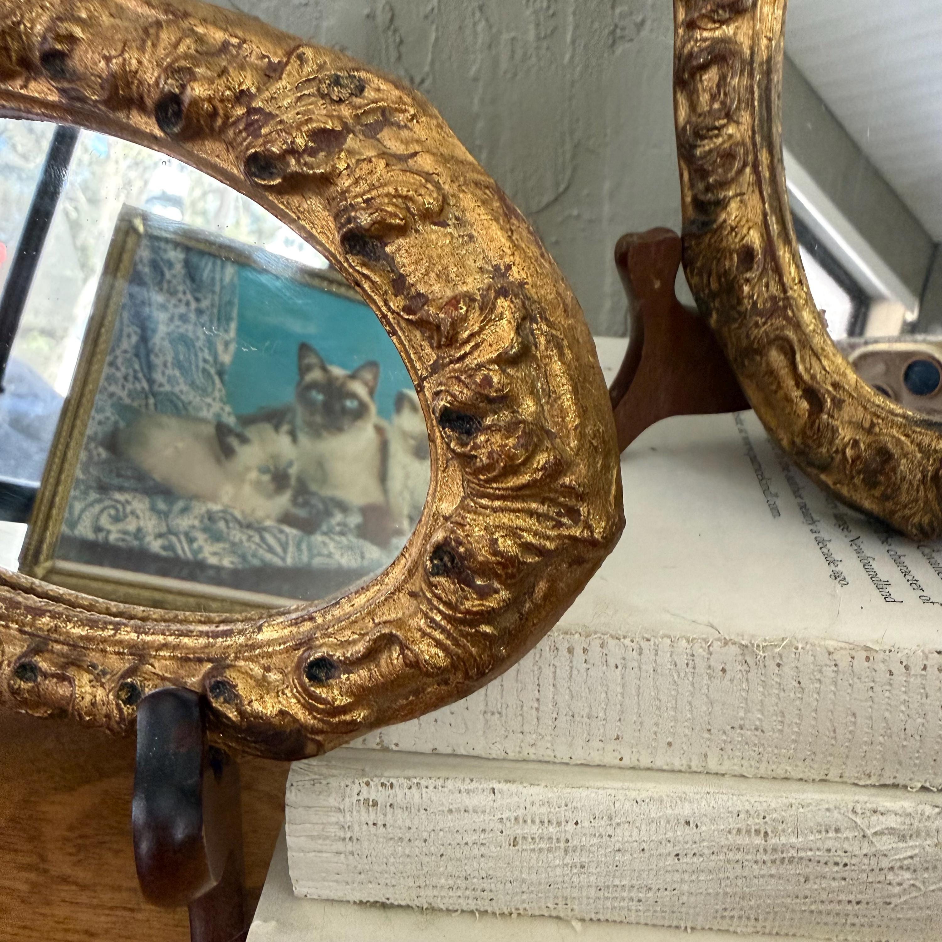 Vintage Italian Florentine Mirrors | Ornate Gold Gilt Wood Frame ...