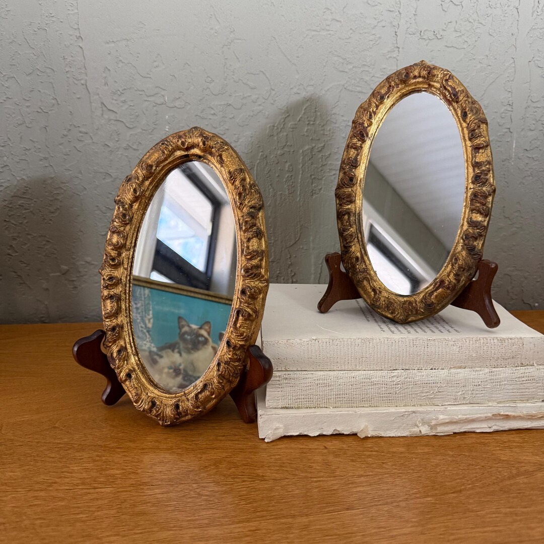 Vintage Italian Florentine Mirrors | Ornate Gold Gilt Wood Frame ...