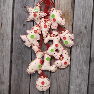 Adornos de árbol de tela de diseño 10 piezas