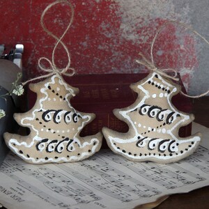 Design fabric tree decoration Christmas tree 2 pcs