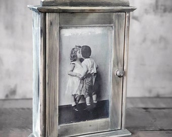 Boîte à Clés Murale Bois 'Home Sweet Home' – 6 Crochets, Élégante & Pratique, Blanc 22x7x32 Cm