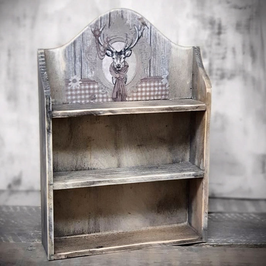 Vintage Wall Shelf 26x6x37cm Etsy