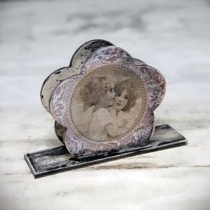 Porta tovaglioli vintage 16x4,5 x 11 cm