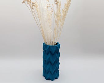 Geometric Vase – 3D Printed Modern Home Decor, Choose Your Color