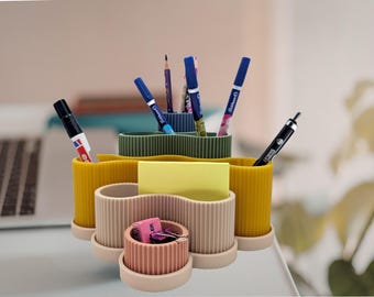 3D Printed Desk Organizer: Minimalist Modular Pen Holder