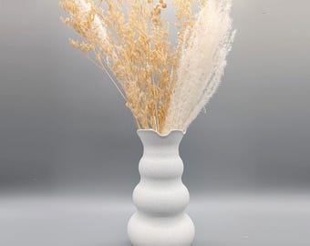 Playful Floral Vase with Sculptural Spheres | Modern Spring Decor | 3D Printed Decorative Vase