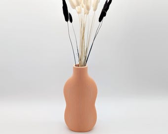 Modern 3D Printed Vase – Minimalist Home Decor | 21 cm Tall | Unique Textured Design