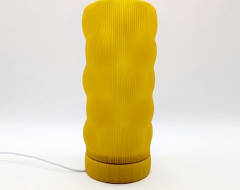 Lámpara de mesa Wave – Lámpara USB moderna impresa en 3D