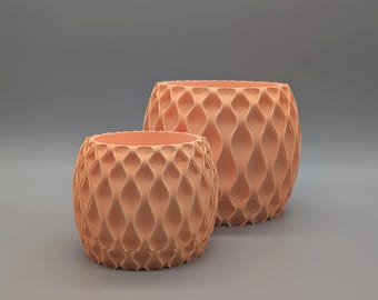 Modern Wavy Planter with Flowing Sculptural Texture | Minimalist Decorative Plant Pot