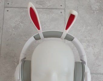 Bunny Ears for Headphones / Headset for streaming anime cosplay