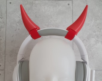 Devils / Demon horns for Headphones / Headset for streaming anime cosplay