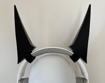 Super Bat-öron för hörlurar/headset för streaming av anime-cosplay