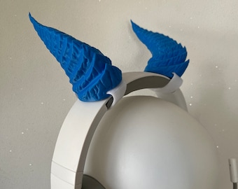 Dragon horns for Headphones / Headset for streaming anime cosplay