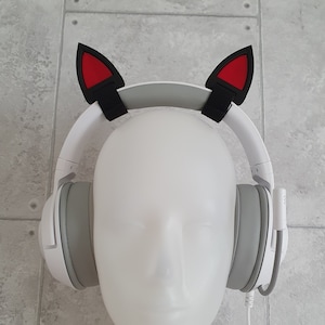 Kitten Ears / Cat Ears for Headphones / Headset for streaming anime cosplay