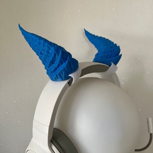 Dragon horns for Headphones / Headset for streaming anime cosplay