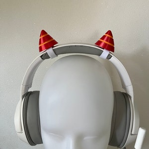 2 Colors Small Demon Horns for Headphones / Headset for streaming anime cosplay