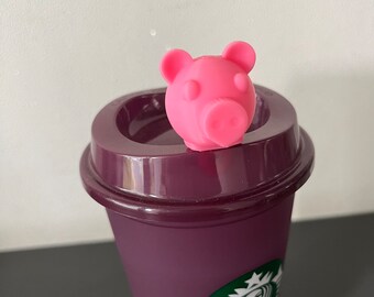 豚の頭の3Dプリントホットドリンクストッパー再利用可能なカップ