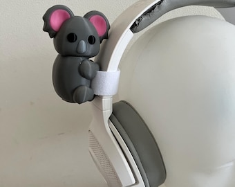 Koala figure, Cute koala hanging for Headphones / Headset for streaming anime cosplay