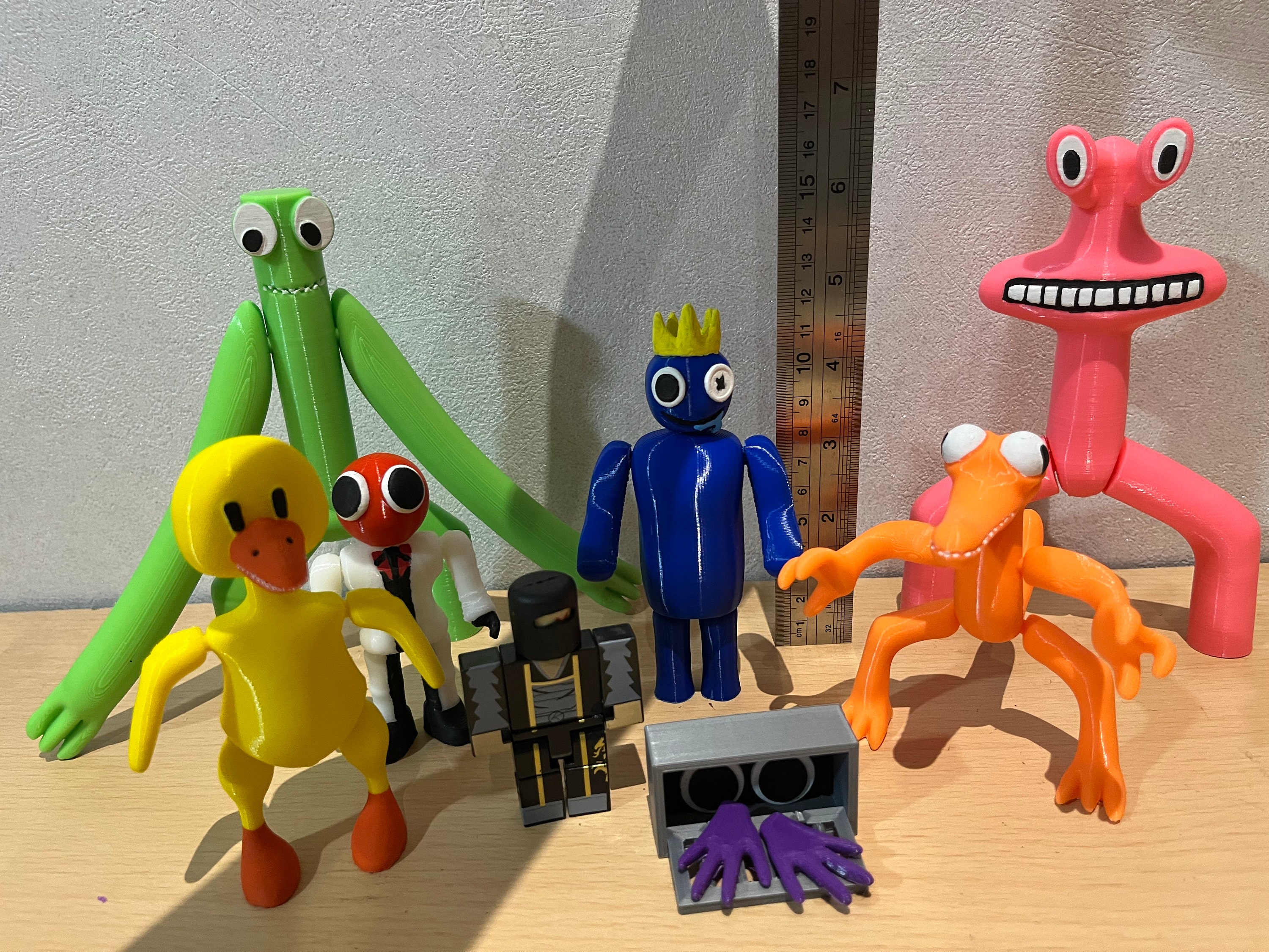 Roblox RAINBOW FRIENDS 4 Pack Mini Figure Set PURPLE ORANGE GREEN