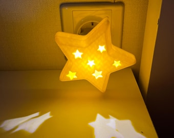 Star Lamp USB Wall Night Light Plug 3D print
