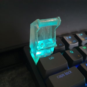 Clear Arcade games machine mechanical keycaps 3D printed