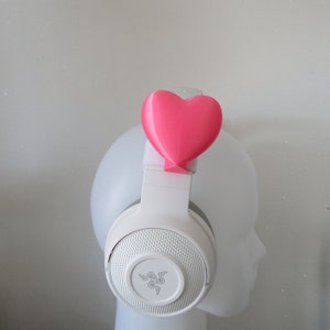 Side Heart for Headphones / Headset for streaming anime cosplay