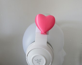 Side Heart for Headphones / Headset for streaming anime cosplay
