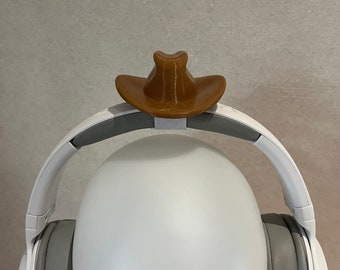 Cowboy hat for Headphones / Headset for streaming anime cosplay