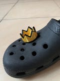 Gold Crown charm 3d printed for Croc product logo