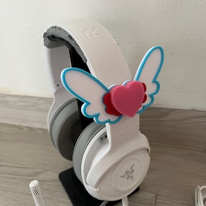 Heart Wings for Headphones / Headset for streaming anime cosplay