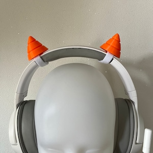 Small Demon Horns for Headphones / Headset for streaming anime cosplay