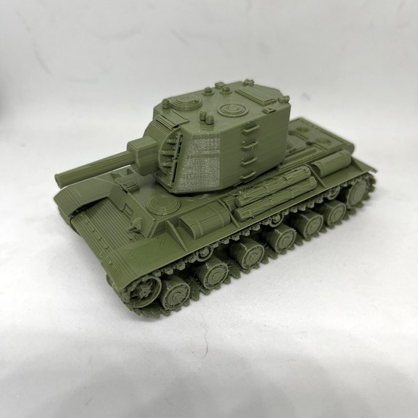 Kliment Voroshilov KV-2 Tank, scale 72, Soviet, World war two, 3D printed, wargaming, military miniatures
