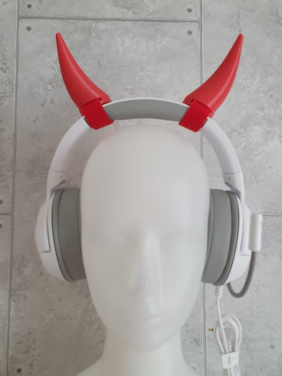 Devils / Demon Horns for Headphones / Headset for Streaming Etsy