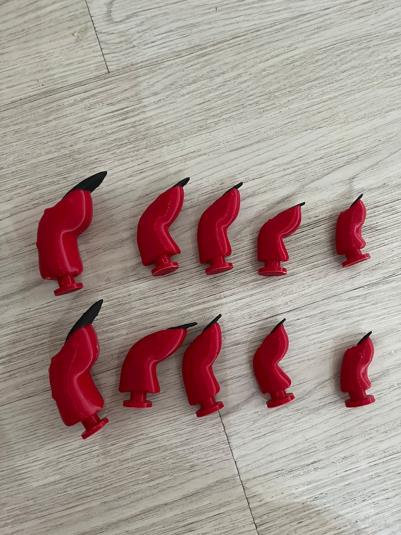 Demon Toes Charm 3d Printed for Croc - Etsy