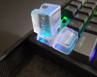 Klare Monitor und Tastatur Maus mechanische Tastenkappen 3D gedruckt