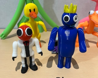 RARE TOY MEXICAN FIGURE RAINBOW FRIENDS MAKING BLUE GREEN ACTION FIGURE