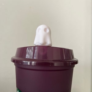 Ghost 3D printed hot drink stopper reusable cup