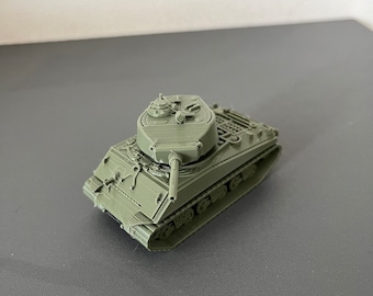 Sherman Tank, scale 80, US tank, 3D printed, wargaming, military miniatures