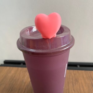 Heart Love 3D printed hot drink stopper reusable cup